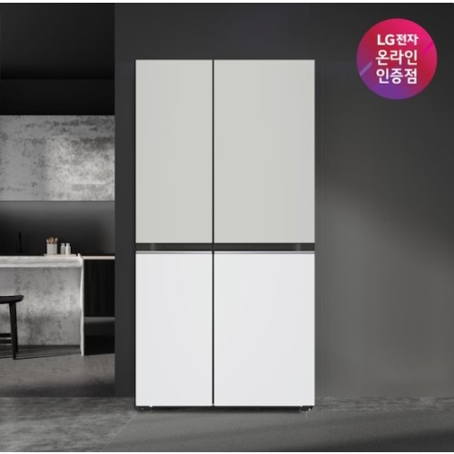 LG전자  혜택가108만원대]LG 디오스 오브제컬렉션 양문형 냉장고 S834MGW1D