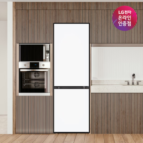 LG 모던엣지 상냉장 하냉동 오브제컬렉션 크림화이트 Q343MHHF33 344L