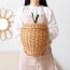 애플 라탄 바구니 수납함 소품 정리함(대)