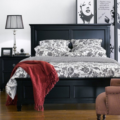 NEW CLASSIC FURNITURE  Tamarack-BLK-FR-Bed